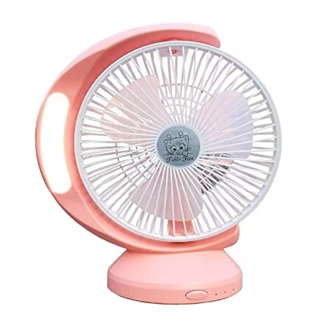 aires acondicionados y abanicos -  Ventilador Recargable pequeño con luz LED 3 Velocidades Abanico Abanicos  1