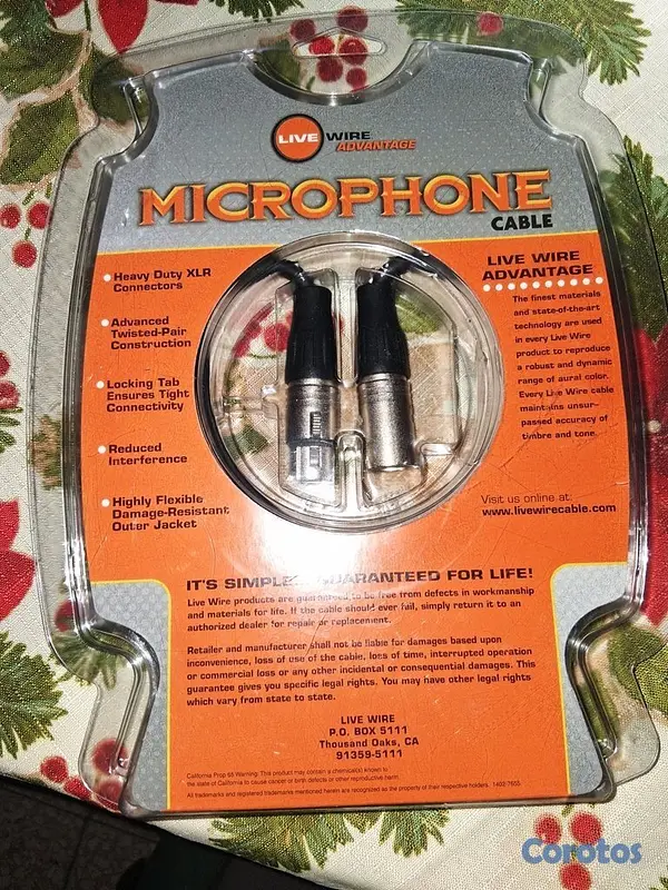 accesorios para electronica - Cable para microfono XLR 15 NUEVO  2