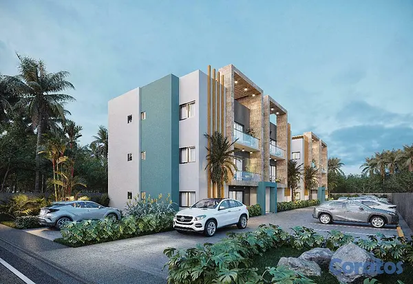 apartamentos - Apartamento en venta en Bavaro 2 habitaciones 3er nivel con terraza privada 3
