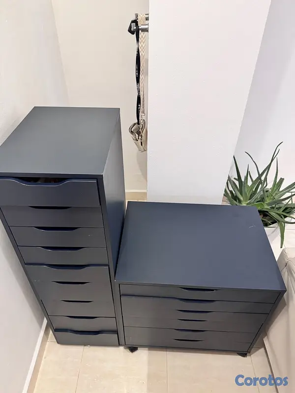 muebles y colchones -  Combo Cajoneras IKEA ALEX (9 cajones + 6 cajones con ruedas)
 4