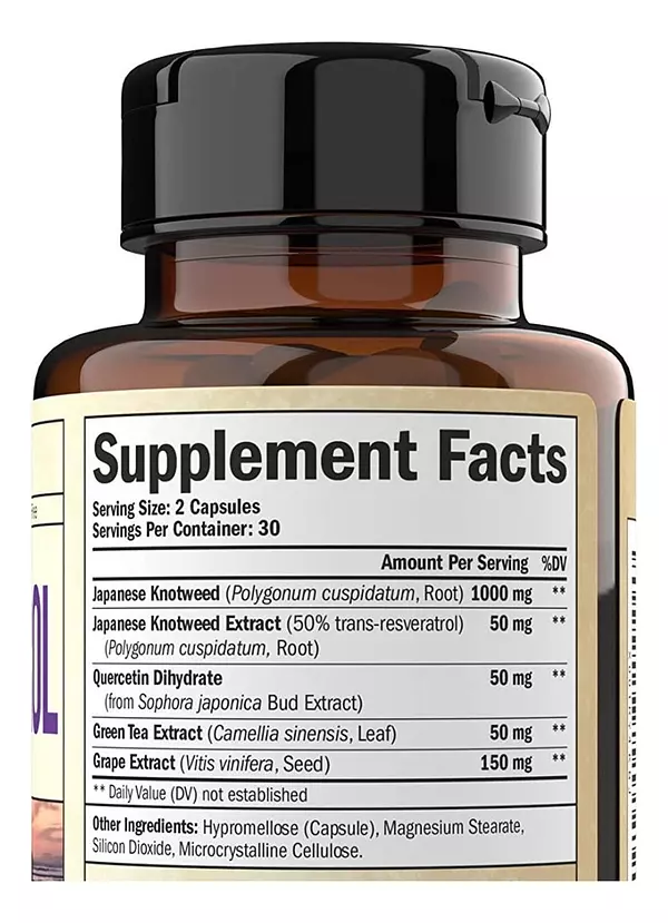 Salud y Equipamiento Médico - Resveratrol 60 capsulas Vimerson Heal 2