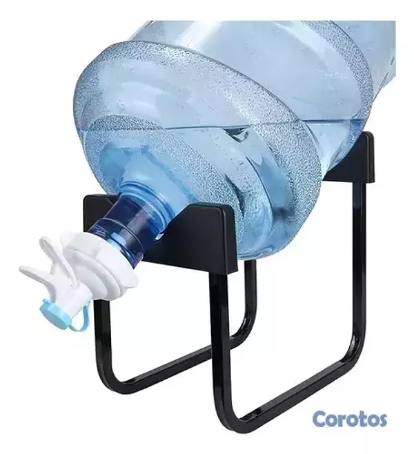 decoración y accesorios - porta botellon metálico con dispensador de agua ne 1