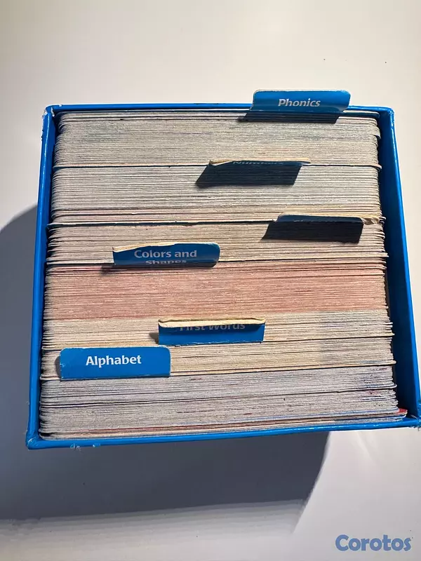 juguetes - tarjetas de aprendizaje, 324 tarjetas 56c/u. 2