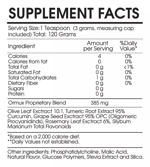 Salud y Equipamiento Médico - Ormux 385 Mg - Piña - 120 g 2
