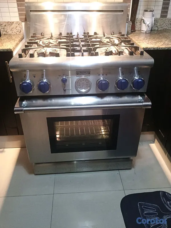 cocina - “Estufa Thermador Professional 30” modelo PG304BS/07 – con su extractor Monogran 3