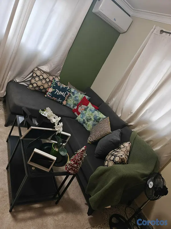 muebles y colchones - Mueble gris en L 2
