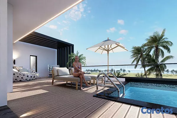 casas vacacionales y villas - Villa en Cap cana Vista al mar y al Golf en Plano 9