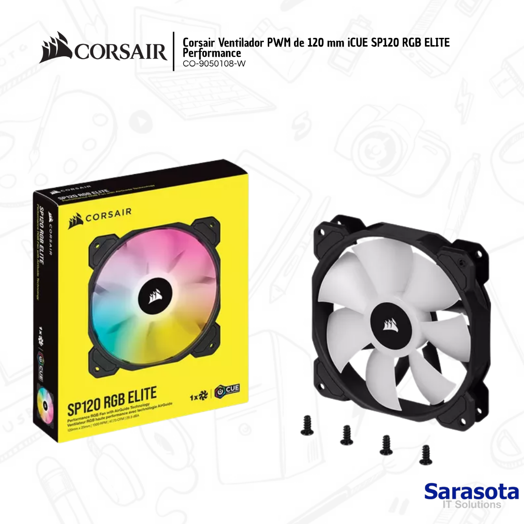 accesorios para electronica - Corsair Ventilador PWM de 120 mm iCUE SP120 RGB EL 1