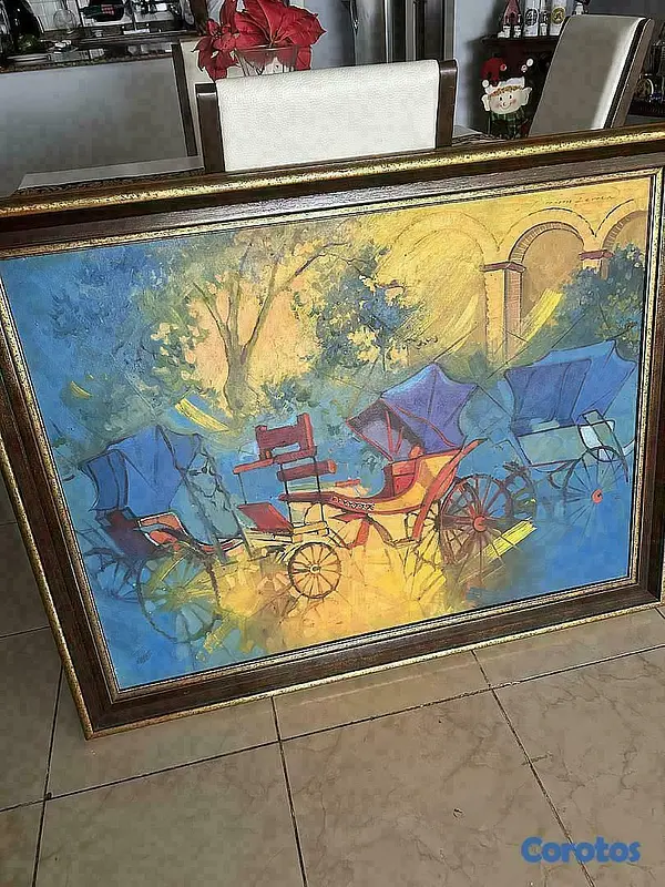 decoración y accesorios - Cuadro de Porfirio Ferrer 45.5x36 pulgadas  2