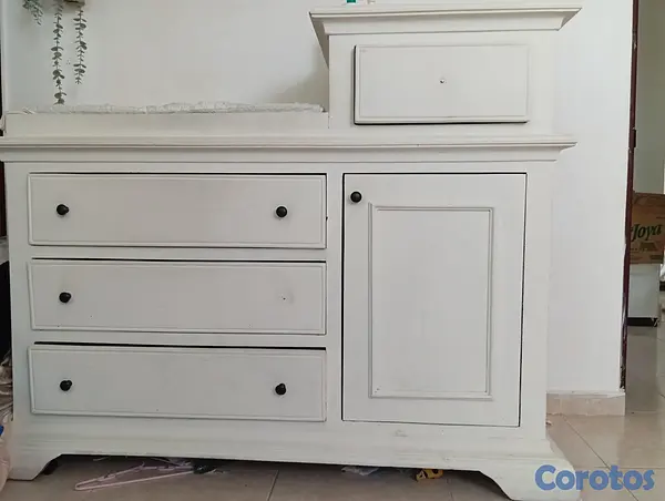 muebles y colchones - Cambiador de Caoba para bebé tipo gavetero 4