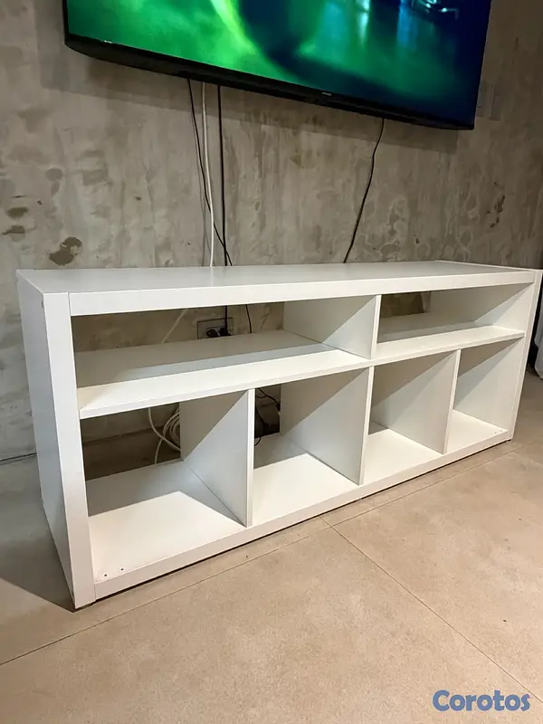 muebles y colchones - Mueble televisión Kallax blanco  3