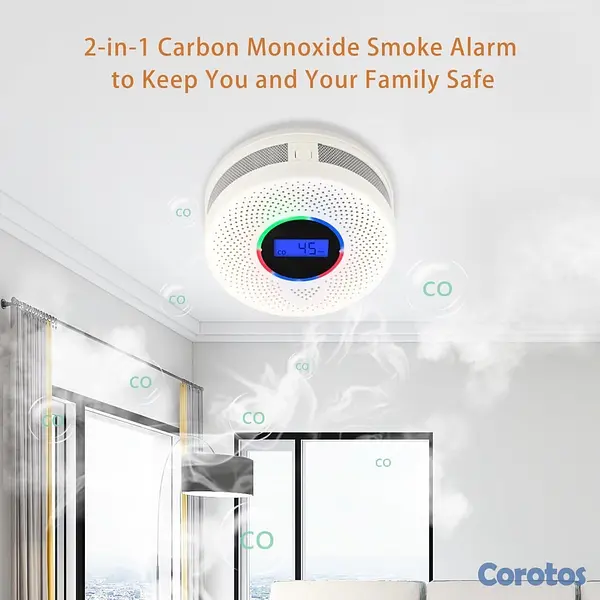 electrodomesticos - Paquete de 2 Detectores de humo y monóxido de carb 3