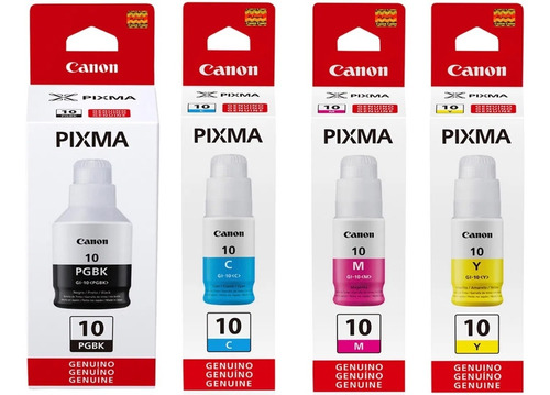 impresoras y scanners - BOTELLA DE TINTA CANON GI-10  ORIGINALES  0