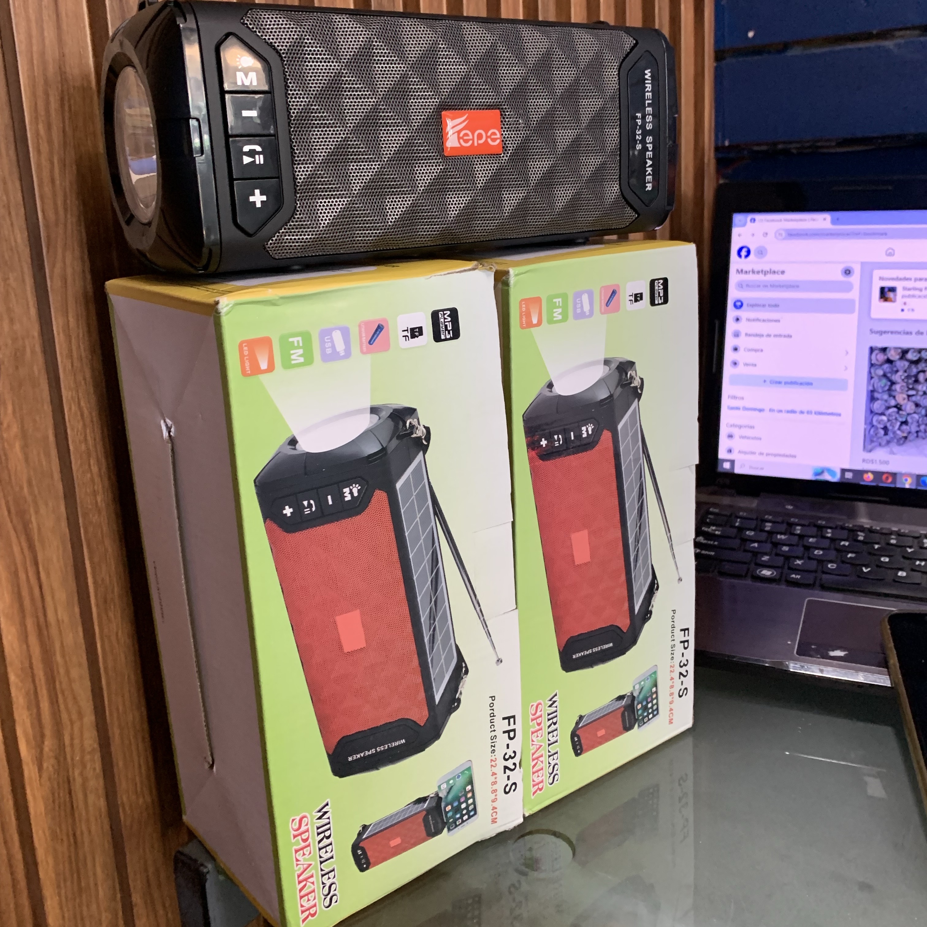 camaras y audio - foco 💡 recargable con radio 📻  0