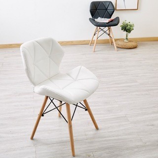 muebles y colchones - Sillas nordicas acolchadas en piel, para comedor, elegante, moderna.  4