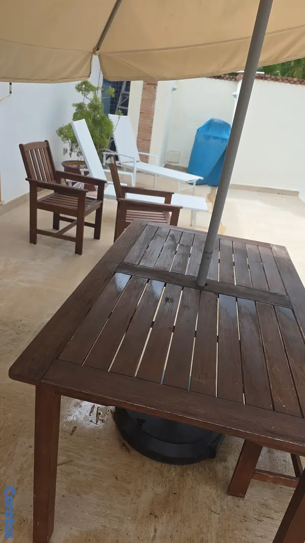 muebles y colchones - Comedor de terraza 4 sillas 2