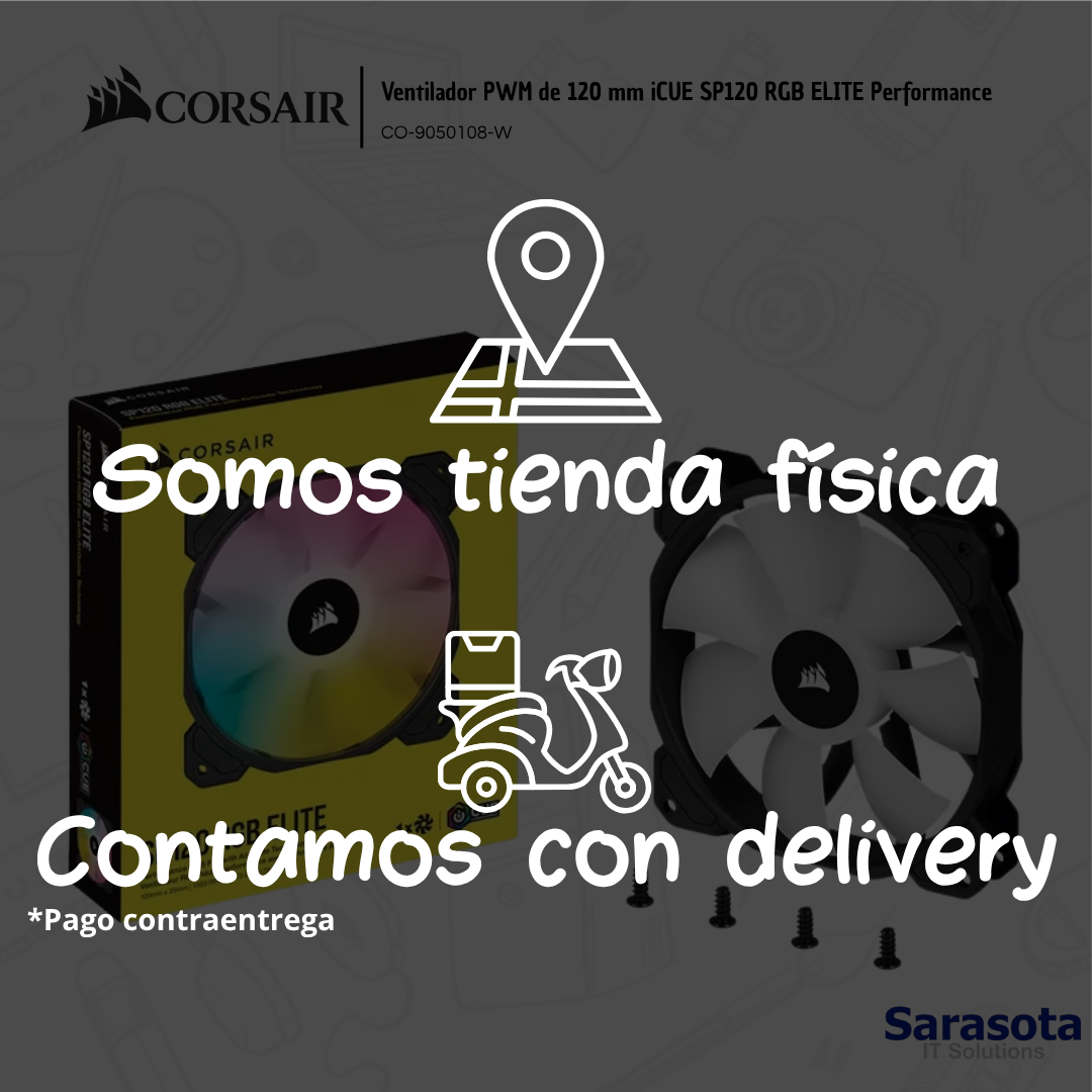 accesorios para electronica - Corsair Ventilador PWM de 120 mm iCUE SP120 RGB EL 2