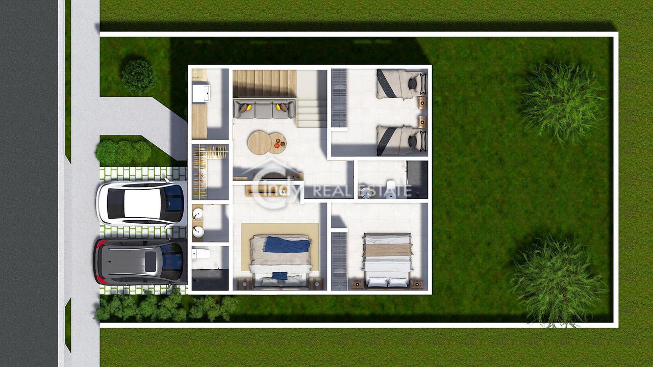 casas - Casa Moderna en Venta | 2 Niveles | Santiago RD 4