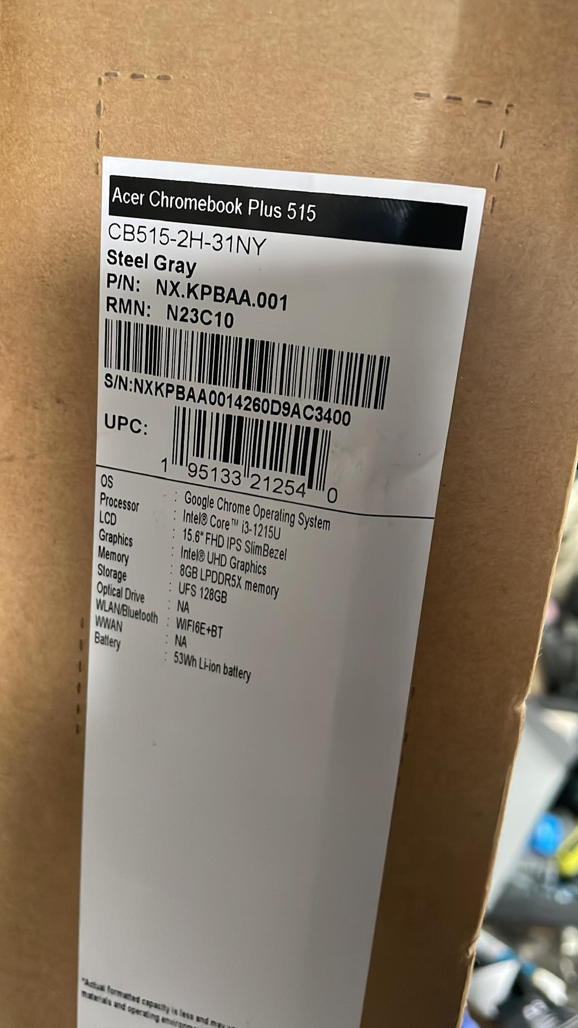 computadoras y laptops - Laptop acer - Chromebook Plus 515 Nueva  2