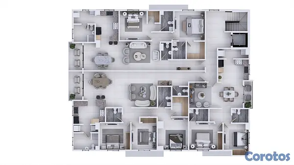 apartamentos - Apartamentos en Venta en El Millón Santo Domingo Proyecto Nuevo 2 y 3 Hab 18
