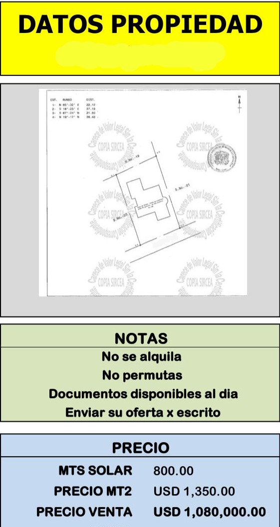 solares y terrenos - Vendo Solar Los Cacicazgos