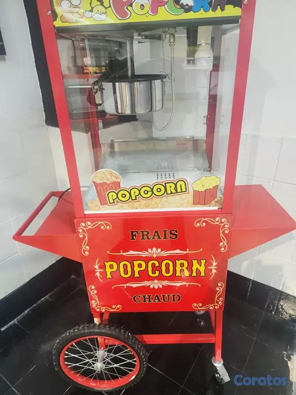 equipos profesionales - Maquina automatica de palomitas de maiz con carrit 7