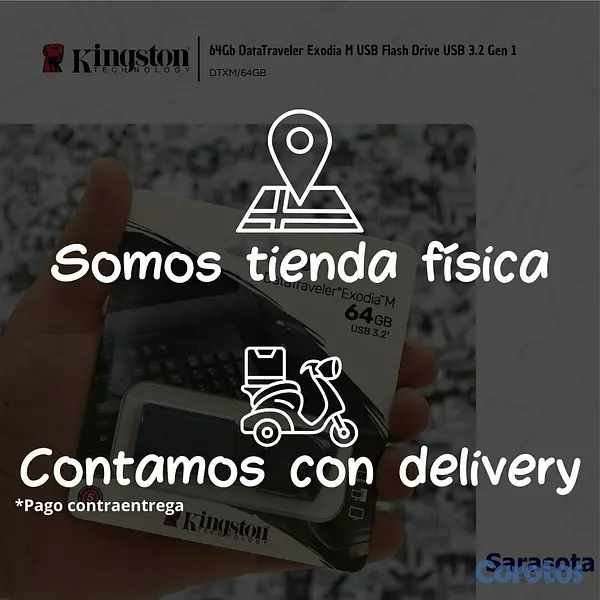 accesorios para electronica - Kingston Pendrive 64Gb DataTraveler Exodia M 3