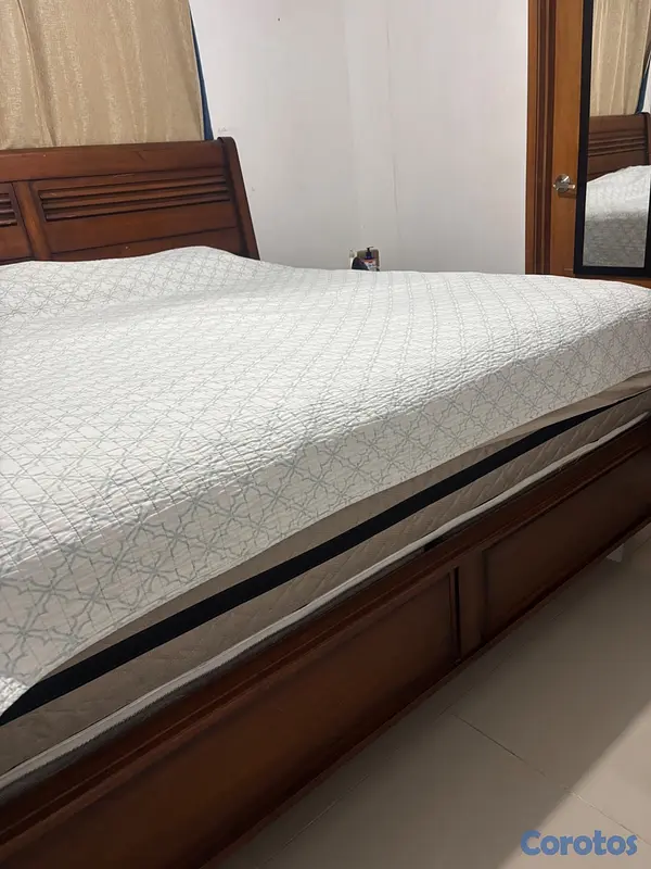 muebles y colchones - Vendo cama king incluye colchón  2