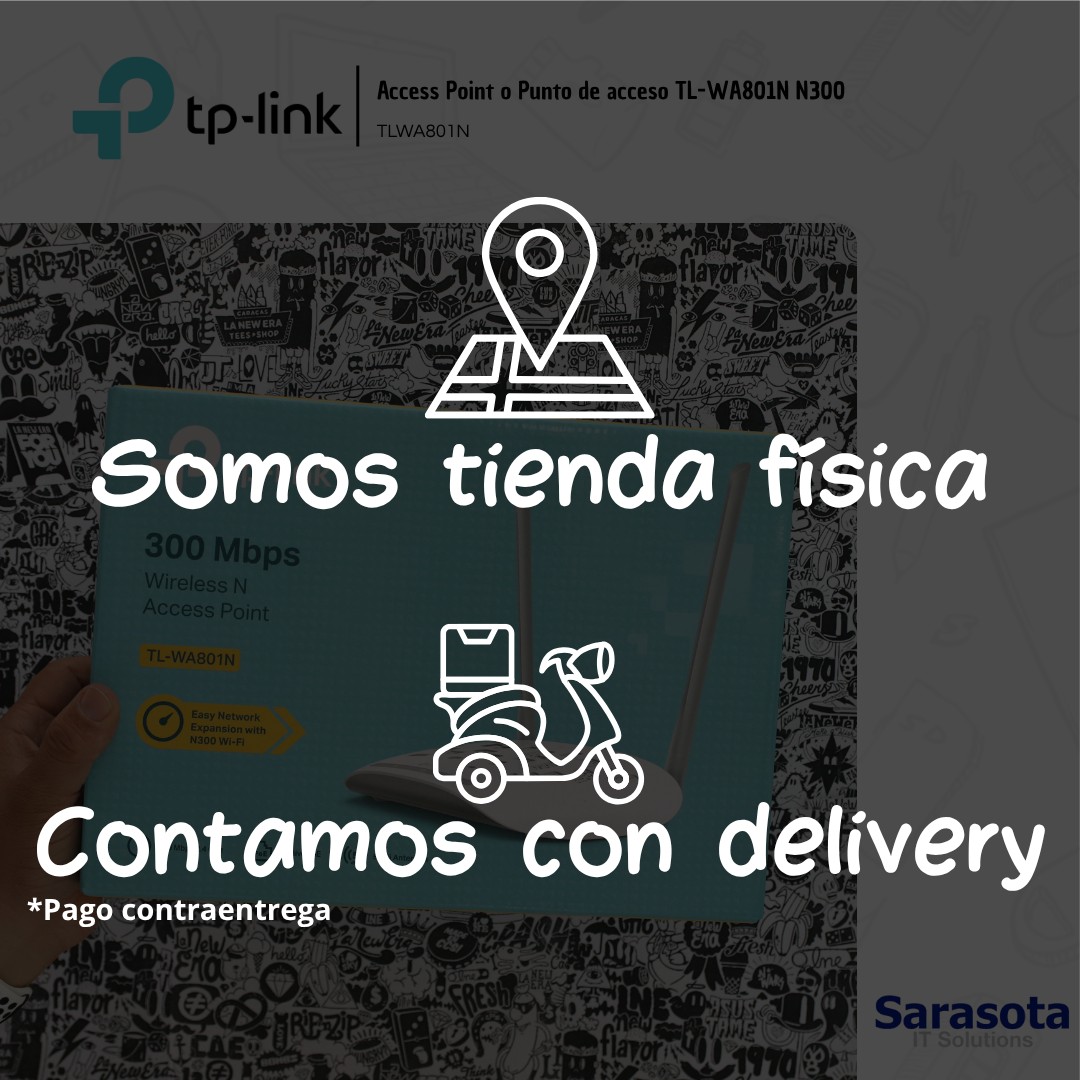 accesorios para electronica - TP-Link Access Point TL-WA801N N300 Poe 2