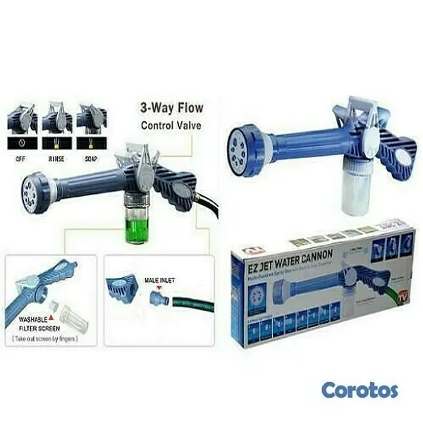 herramientas, jardines y exterior - Pistola para manguera de agua con 8 salidas HG-265  2
