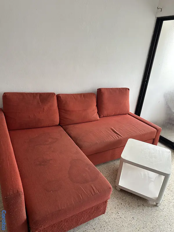 muebles y colchones - Vendo sofá cama con mesa de centro 2