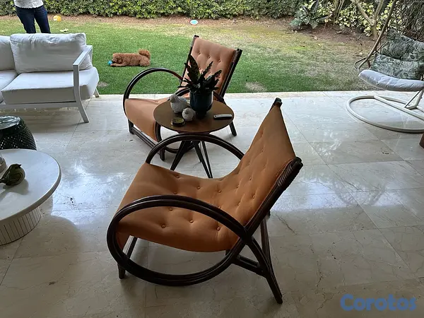 muebles y colchones - 2 sillas para terraza 2