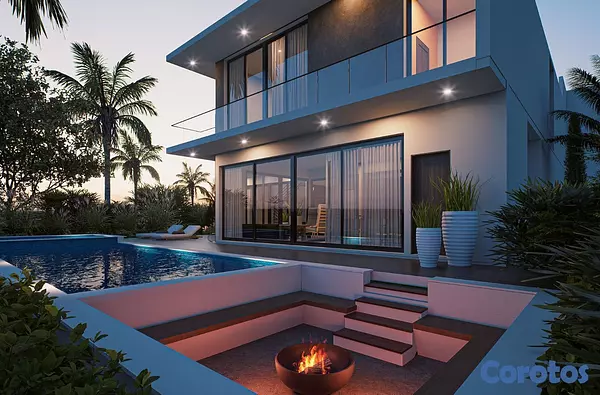 casas vacacionales y villas - Villa en plano en Cap Cana de 4 habitaciones  4