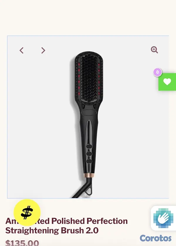 salud y belleza - Amika iRed Polished Perfection Straightening Brush 2