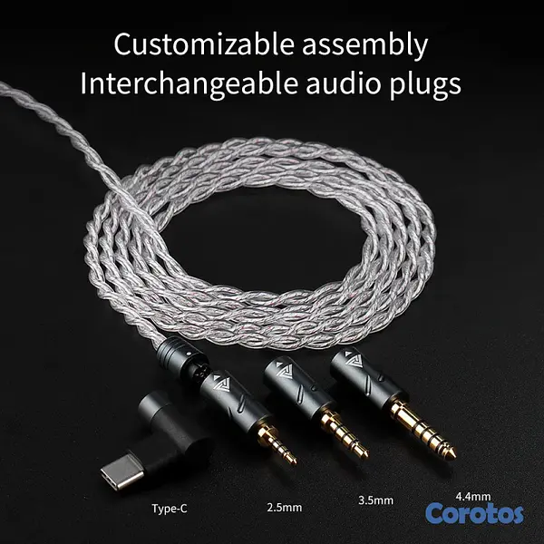 camaras y audio - Cable modular audio c/Mic para gaming QKZ Q7-Max 9
