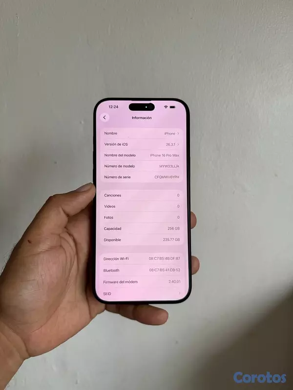 celulares y tabletas - IPHONE 16 PRO MAX 256GB FACTORY 6