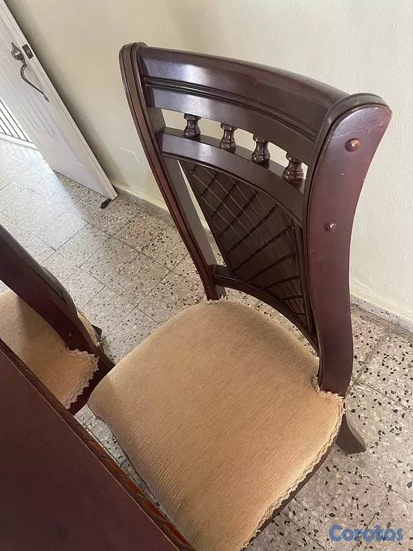 muebles y colchones - comedor de caoba  3