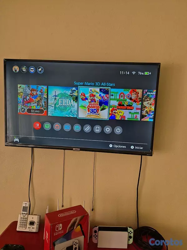 consolas y videojuegos - Vendo nintendo Switch Oled con Hack y muchos juegos 4