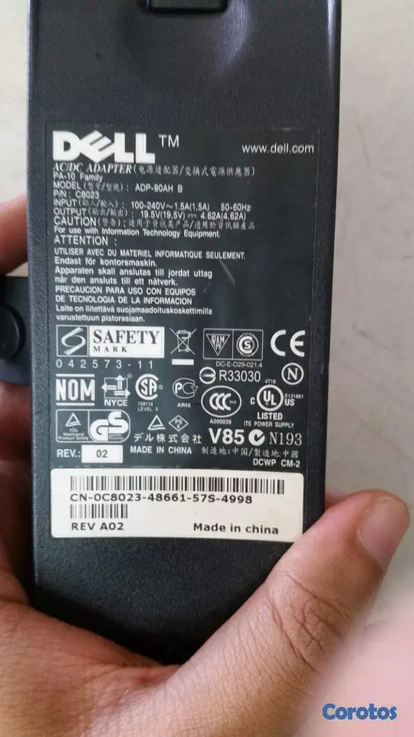 computadoras y laptops - cargador dell 4