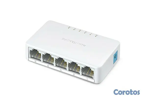 accesorios para electronica - Switch de escritorio mercusys de 5 puertos 10/100Mbps MS105 3