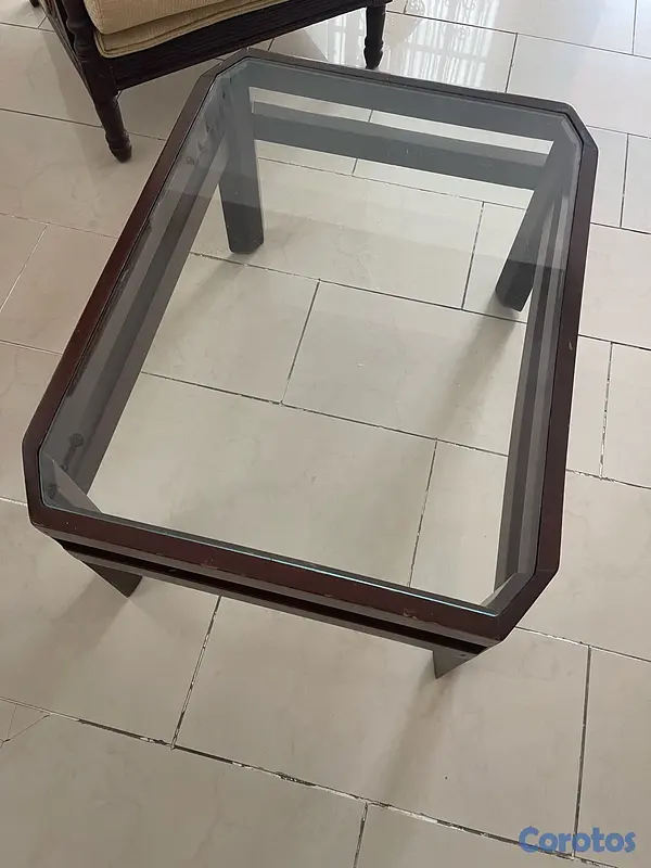 muebles y colchones - Juego de Sala Clásico Elegante en Madera 4
