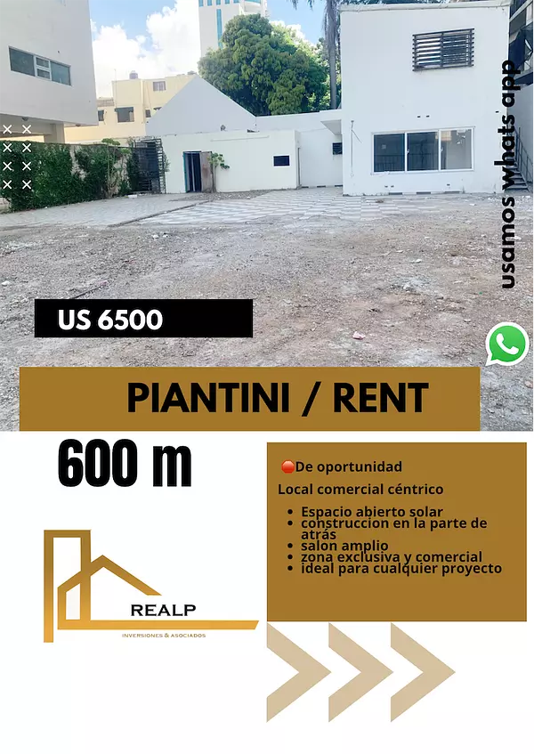 oficinas y locales comerciales - Amplio local comercial en Piantini 1
