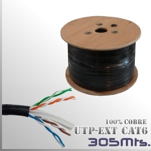 computadoras y laptops - Cable De Red Venlogic Cat 6 – Exteriores 1000 Pies (304.8 Mts) 0