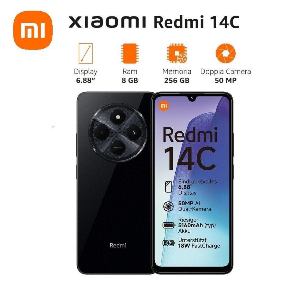 celulares y tabletas - Smartphone Xiaomi Redmi 14C 8GB RAM + 128GB  2