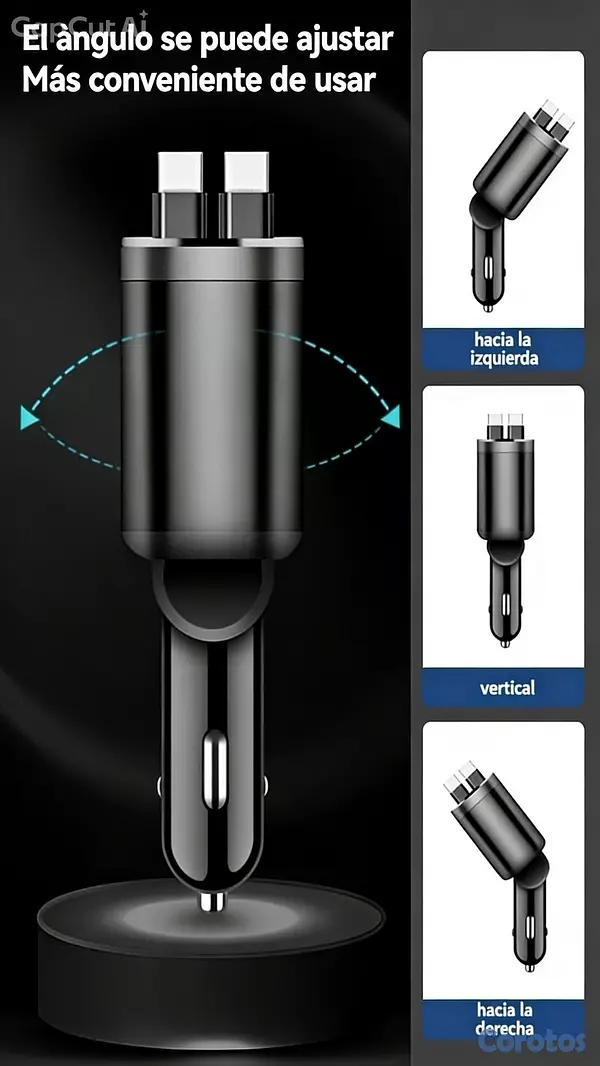 accesorios para vehiculos - cargador para auto  6