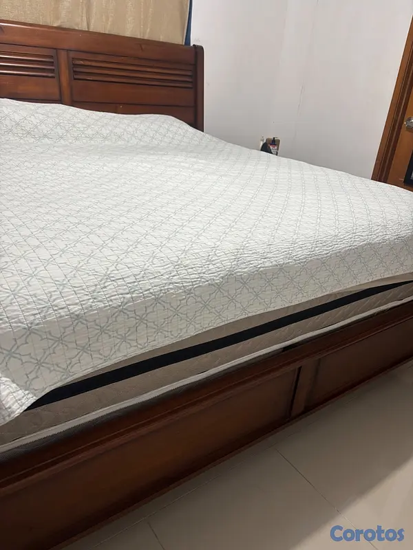 muebles y colchones - Vendo cama king incluye colchón  3