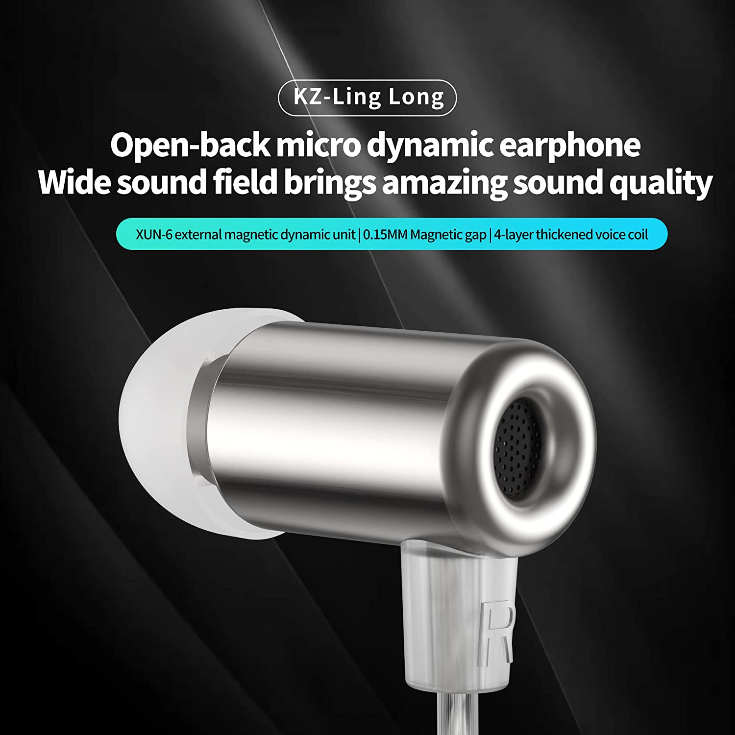 camaras y audio - KZ Ling Long Auriculares cableados In Ear Jack 3.5 0