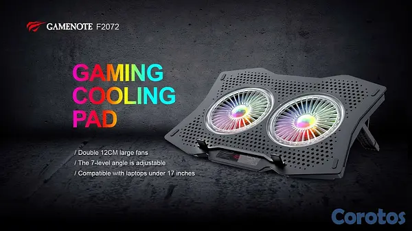 computadoras y laptops - ABANICOS DE ENFRIAMIENTOS PARA LAPTOP HASTA 17 PULGAAS GAMING COOLING PAD 3