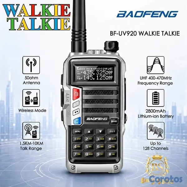 otros electronicos - WALKIE TALKIE BAOFENG UV-920 | RADIO DE COMUNICACI 6