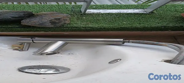 decoración y accesorios - Puertas ducha con sus perfiles, inodoro, lavamano pedestal con su llave y espejo 6